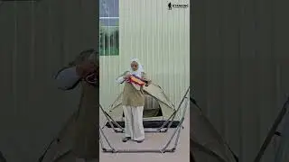 Rancak boleh baring atas hammock ni dkt mana2 tak perlu risau ada pokok ke tak