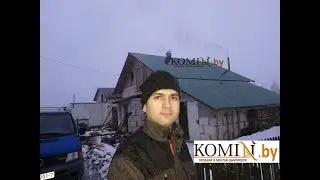 Дымоход с грибком и без грибка в действии. Одновременное сравнение выхода дыма на реальном объекте.