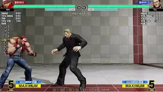 KOF XV invincible vs frame trap (4frame delay+ pc , 360hz monitor test)