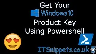 Get Your Windows Product Key Using PowerShell (@youtube, @ytcreators, @windows)