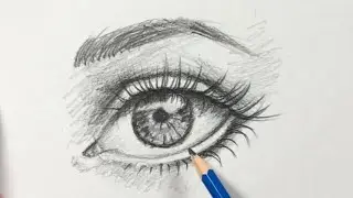 Learn How to Draw Realistic Eyes Step by Step | Easy way to Draw a realistic eye for beginners