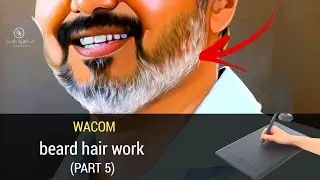 (part 5) beard hair work video பாக்க போறோம் 💥🤩@vinothdigitalart1578