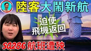 陸客給新加坡好好上了一課！飛機被迫返回。意識不到自己的問題..... 高素質，高覺悟，高表達能力！
