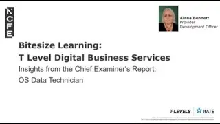 Bitesize Recording Chief Examiner Reflections DBS Occupational Specialism