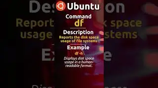 Df Command | Ubuntu Server #df #ubuntuserver