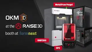 Formnext 2023 with Raise3D - RMF500, DF2 DLP resin printer and the Forge1 in the MetalFuse set