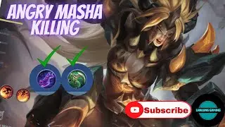 Masha best build 2021| Masha fast killing trick| Masha best emblem sets|