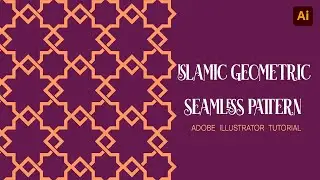 Islamic geometric seamless pattern |  adobe  illustrator  tutorial