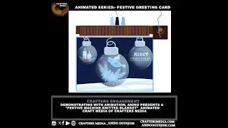 festive machine knitted blanket animated scenery