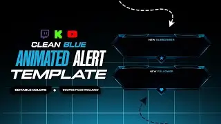 Animated Alerts for Streamers // Twitch Alerts Template