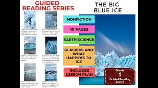 1st Grade Guided Reading Lesson Level I - The Big Blue Ice (with Lesson Plan)