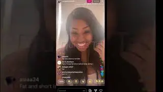 Young Miami and her bald head baby👶🏼 on IG live