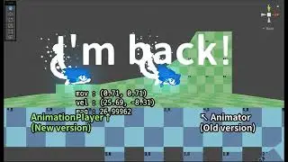 [White Spirit] AnimationPlayer ver / Animator ver comparison