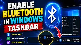 Enable Bluetooth Icon in Windows 7