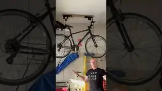 Winter Bike Storage: Garage Bike Hoist Overhead Pulley System & Gift Idea #bike #cycling