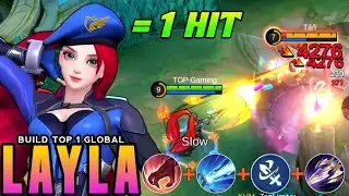 NEW META LAYLA BEST 1 HIT BUILD 2024!!😱 Build Top Global 2024!!! - Mlbb