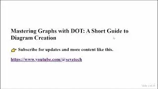 Mastering Graphs with DOT: A Short Guide to Diagram Creation