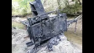 Excavation of the Second World War. Wehrmacht trailer in the river! Subtitles