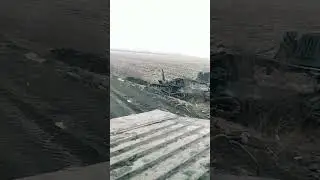 американская 155-мм  САУ М109 после знакомства с русским беспилотником "Ланцет"