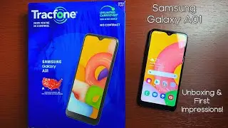 Samsung Galaxy A01 (Tracfone) - Unboxing & First Impressions