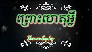 #ព្រោះហេតុអ្វី...Sophy