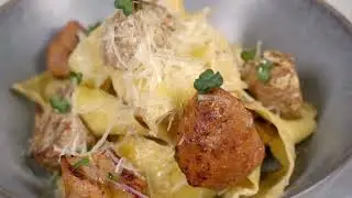 Папарделле с филе и каперсами