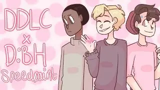 doki doki deviants club // dbh x ddlc speedpaint