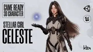 PREVIEW - GAME-READY 3D Character - Stellar Girl Celeste