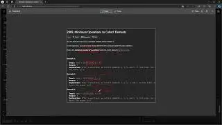 #LeetCode 2869 | Minimum Operations to Collect Elements #Java