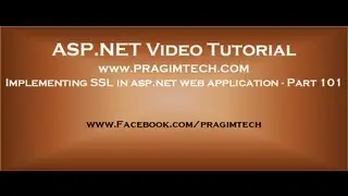 Implementing SSL in asp net web application   Part 101