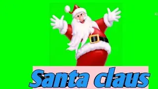 Santa claus green screen  video.