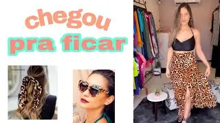 SENDO CHIQUE USANDO A ESTAMPA DE ONÇA
