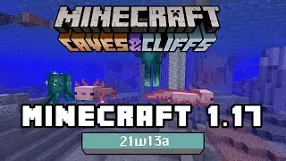 Minecraft 1.17 – Snapshot 21w13a – Más detalles sobre cabras, ajolotes, nieve en polvo y demás