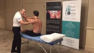 Adaptive combined rib and shoulder manipulation seated with Giles Gyer and Jimmy Michael