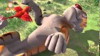 Tiger tickles