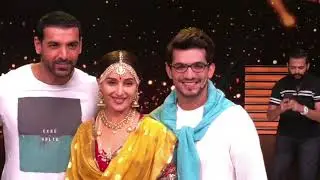 John Abraham can't stop smiling after meeting Madhuri Dixit