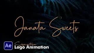 Handwriting Signature Logo Animation | After Effect Tuts
