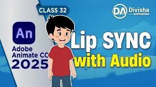 Adobe Animate CC 2025 | Manual Lip Sync with Audio | 2D Character Animation Tutorial