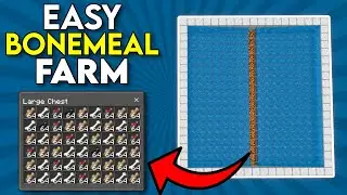 Easiest Bonemeal Farm Minecraft Bedrock 1.20!