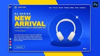 Adobe Photoshop Tutorial | Professional Website Banner Design