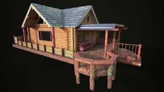 Complete Lake House creation in Zbrush and Substance Painter (Time lapse)