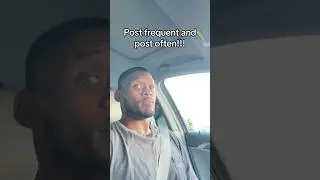 You must post your content consistently. 