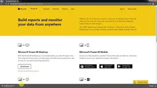 PowerBI  - 001 Download and installation ~ Full Course PowerBI from Basic to Advance
