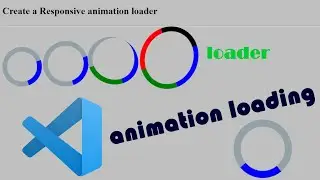 #css_loader_animation  | How to create a responsive loader with animation  using html and css  |
