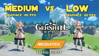 Genshin Impact | Medium vs Low Graphics in Helio G90T | Comparison | - ÜBLIX