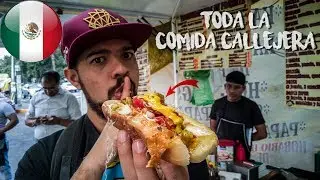 Probando TODA la COMIDA CALLEJERA de MÉXICO que se Atraviese / LA más VARIADA del MUNDO