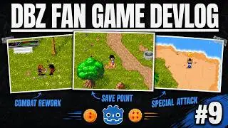 DBZ Fan Game Devlog #9 | Combat Rework, Save Points, Items & More