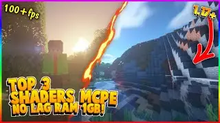 TOP 3 SHADERS MCPE REALISTIK RINGAN NO LAG RAM 1GB! MCPE 1.16-1.17+ BSL Shaders di mcpe!!