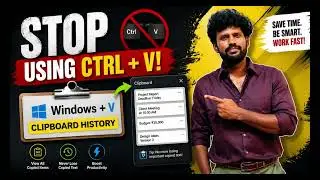Windows Clipboard History Tutorial in Tamil | How to Copy & Paste Multiple Texts at the Same Time 🔥