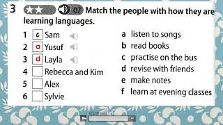 Year 5 English Plus 1 Unit 4 Learning World (Workbook page 38: Activity 3-4)
